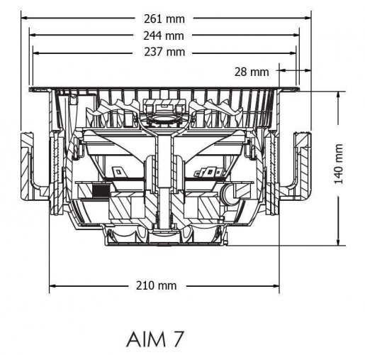 Размеры SpeakerCraft AIM7 FIVE Series 2